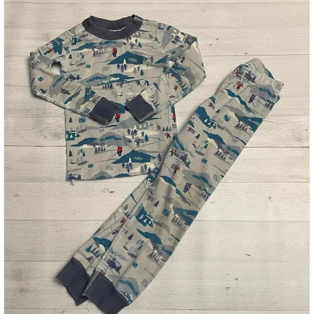 Hanna andersson ski print pajamas‎ 110/5